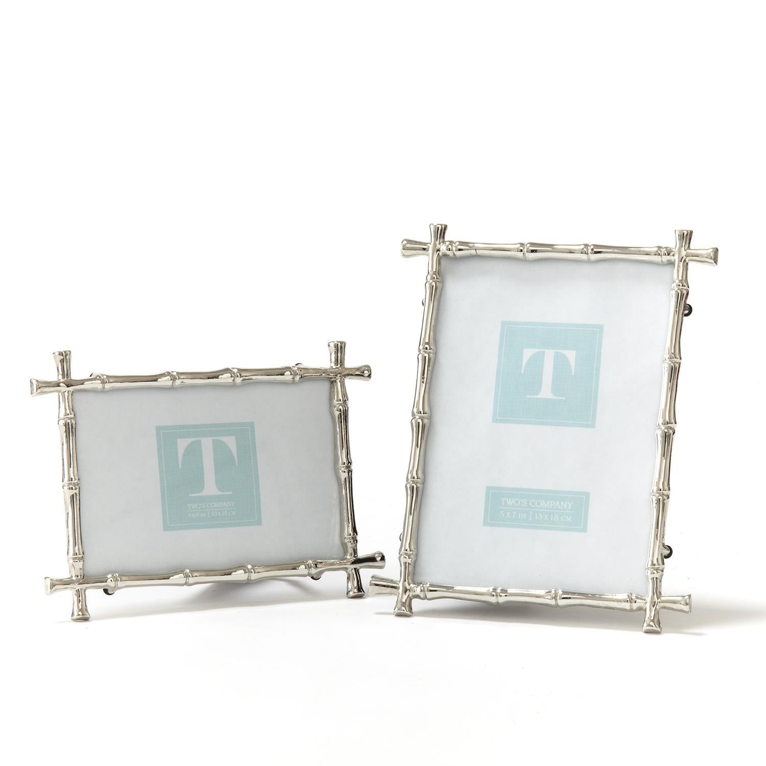 Two's Company Bamboo Photo Frame