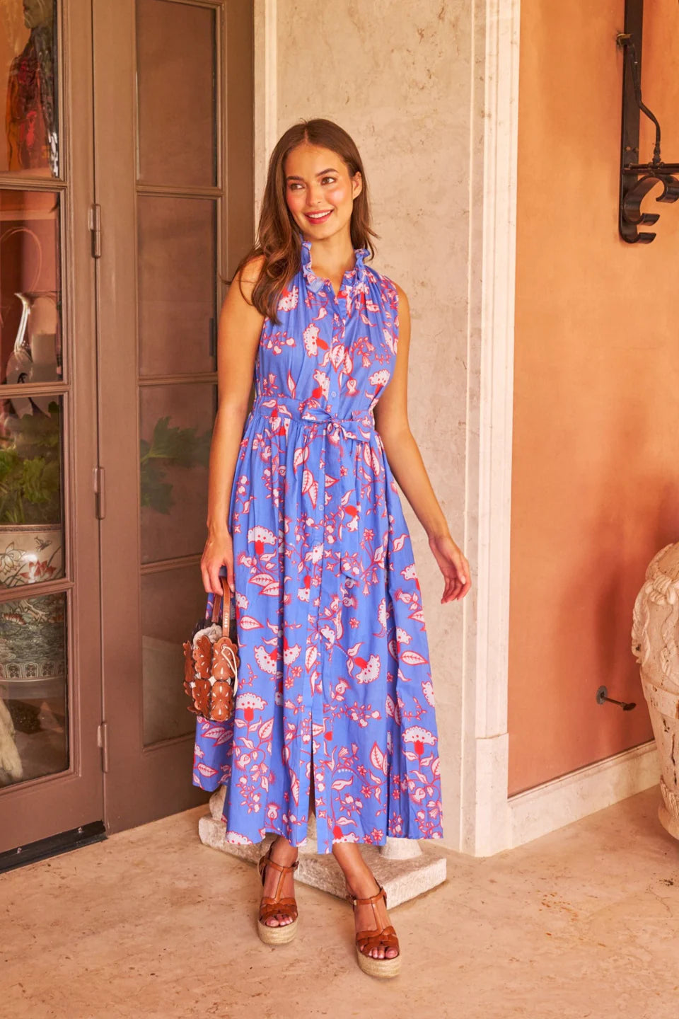 blue ivy dress shop Brandi Blue Floral Short Dress | Women's Clothing