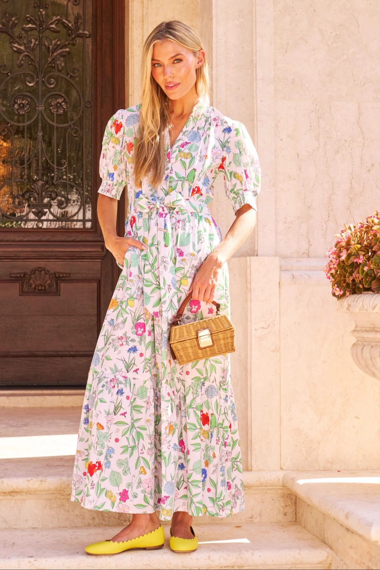 Sheridan French Birdie Dress - Multi Wildflower Batik Chicago Sheridan French Birdie Dress - Multi Wildflower Batik Chicago