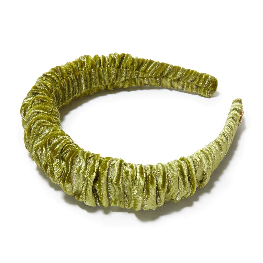 Lele Sadoughi Velvet Kelly Headband - Chartreuse – Batik Chicago display picture 2