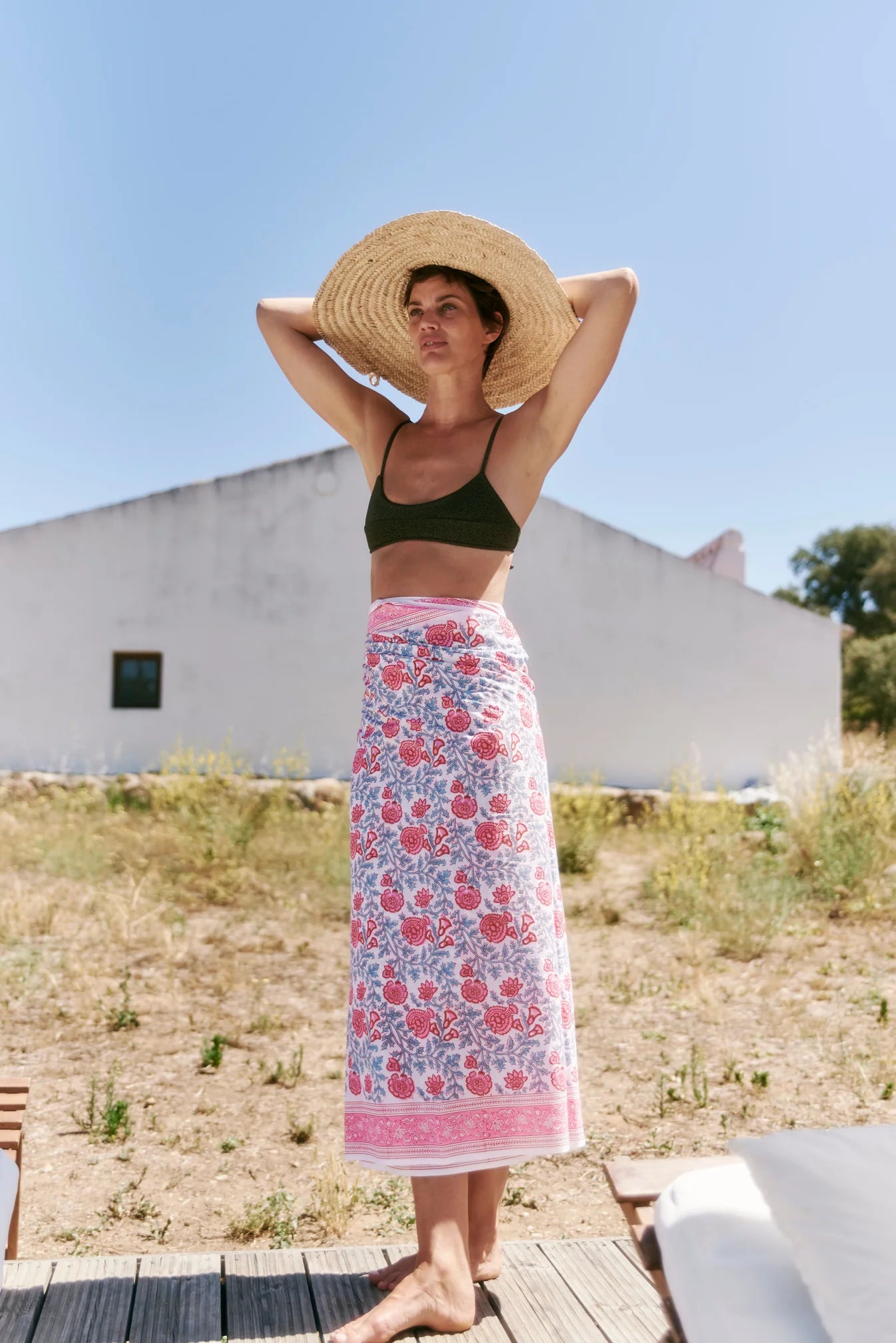 SZ Blockprints Sarong - Simi Print – Batik Chicago SZ Blockprints Sarong - Simi Print – Batik Chicago