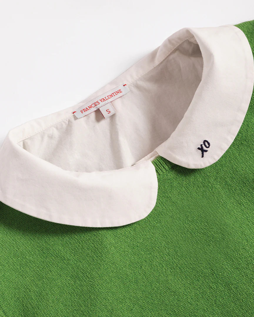 Frances Valentine Louise Collar Shell Cotton Poplin White Batik Chicago Frances Valentine Louise Collar Shell Cotton Poplin White Batik Chicago