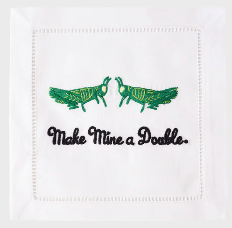 August Morgan Make Mine a Double Cocktail Napkin