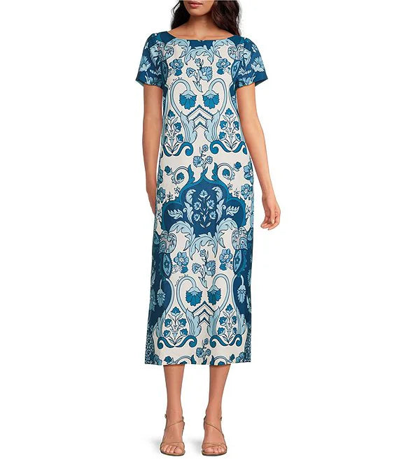 Mestiza Adria Convertible Midi Dress - Jardin Bleu