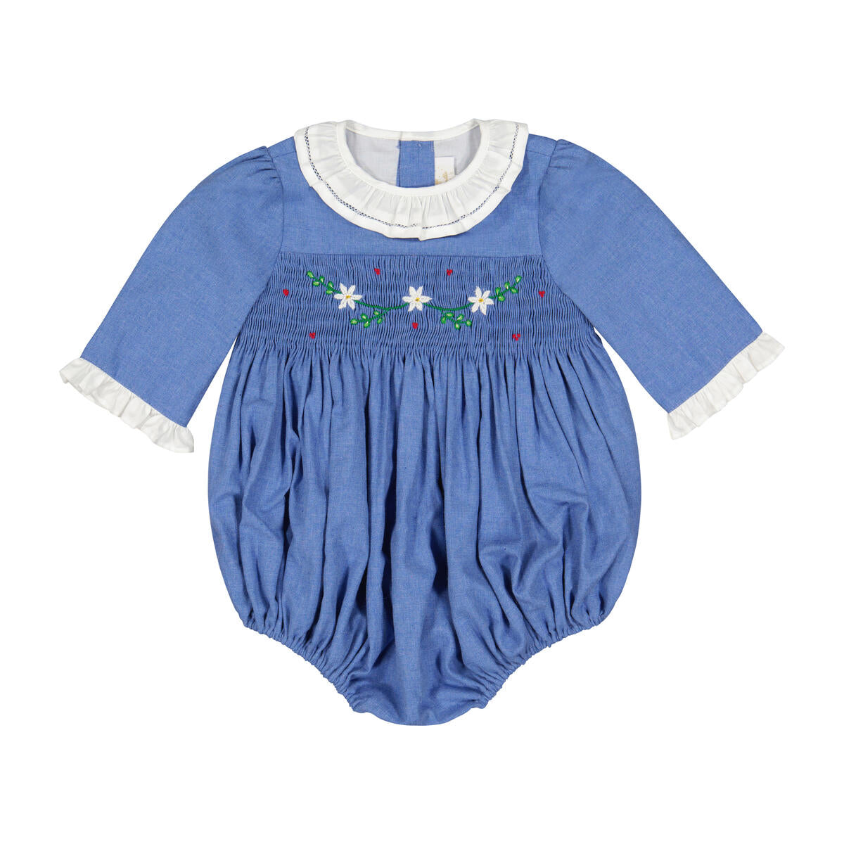 Antoinette Paris Heidi Long Sleeve Baby Bubble - Blue