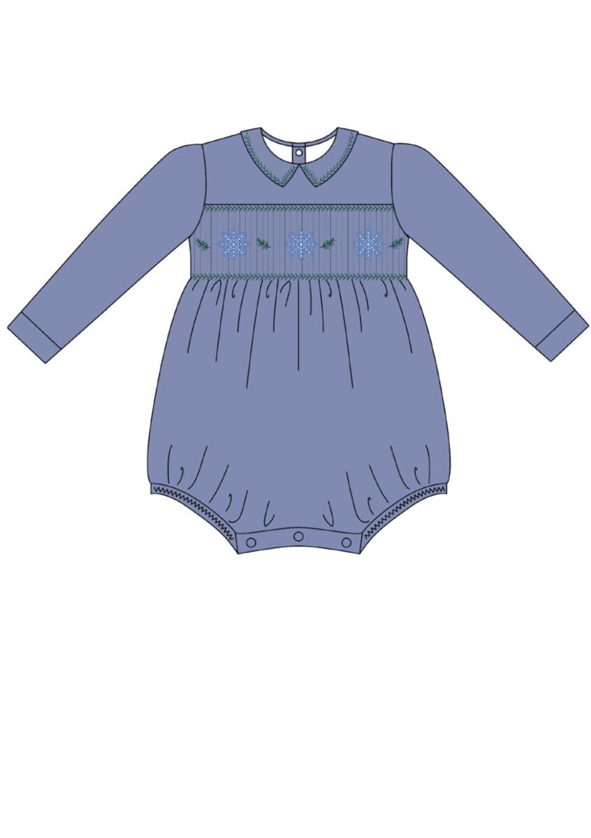 Antoinette Paris George Long Sleeve Baby Bubble - Blue