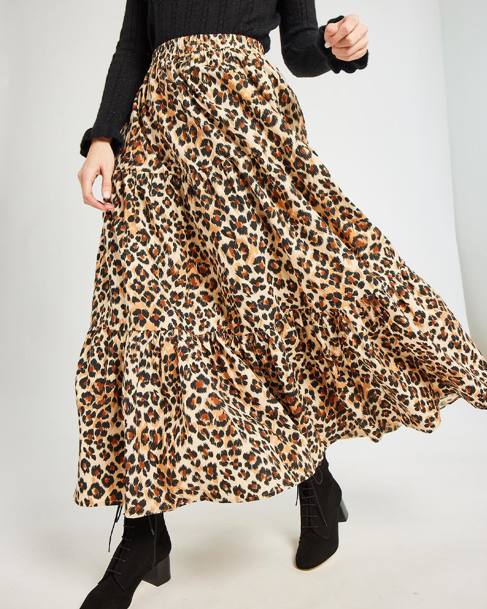 Mille Paola Skirt - Cheetah