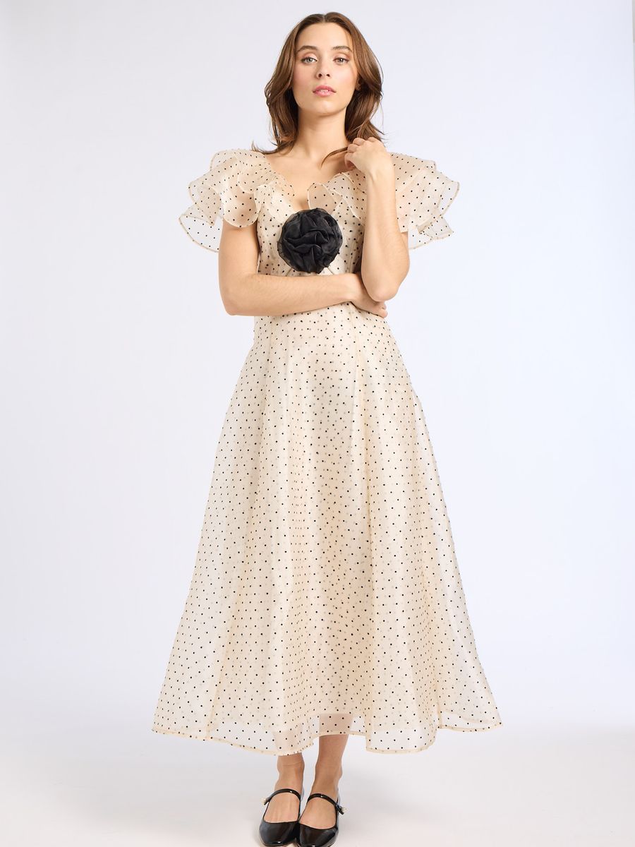 Mille Lucie Dress - Organza Dot