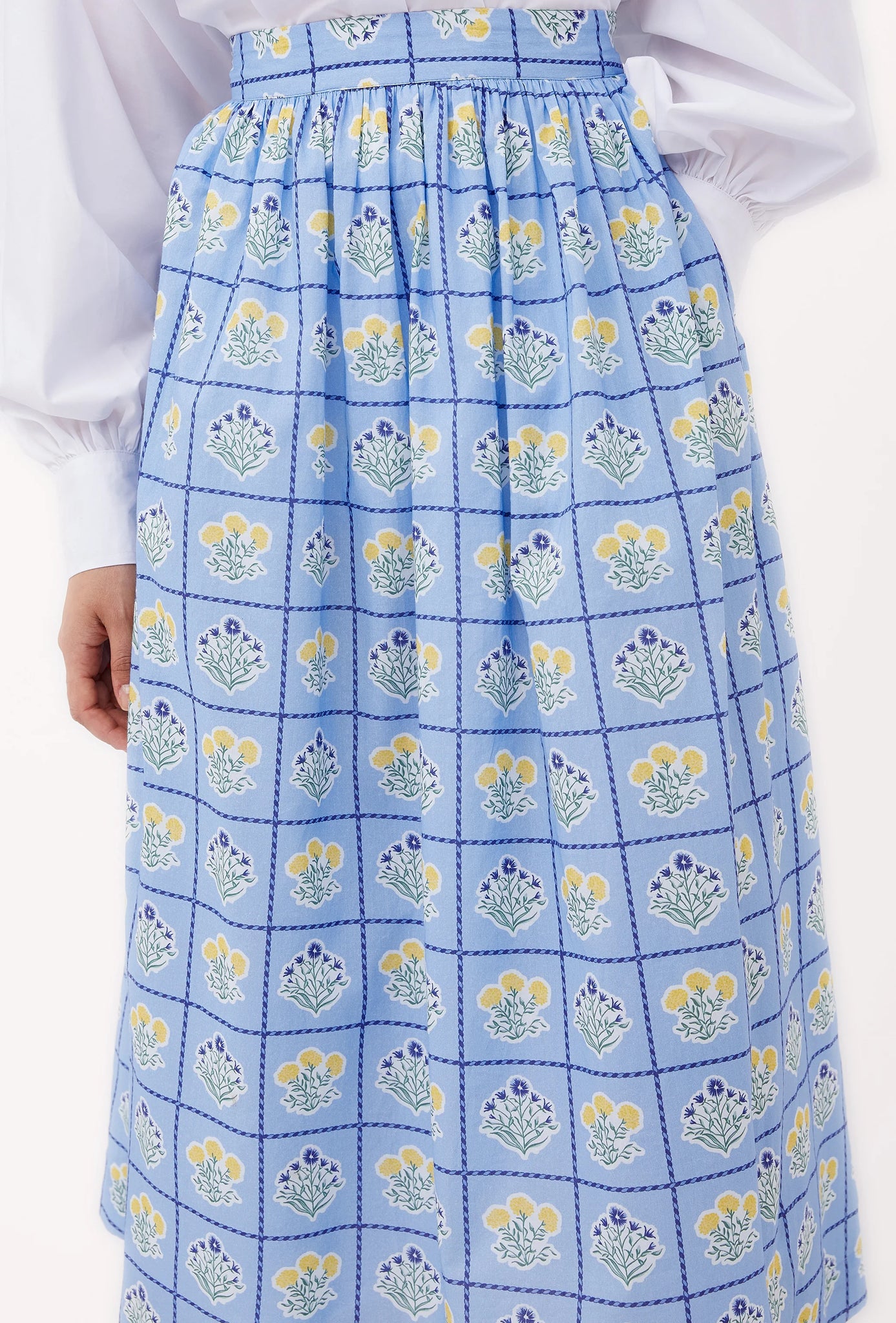 Beyond By Vera Anna Skirt - Positano Blue