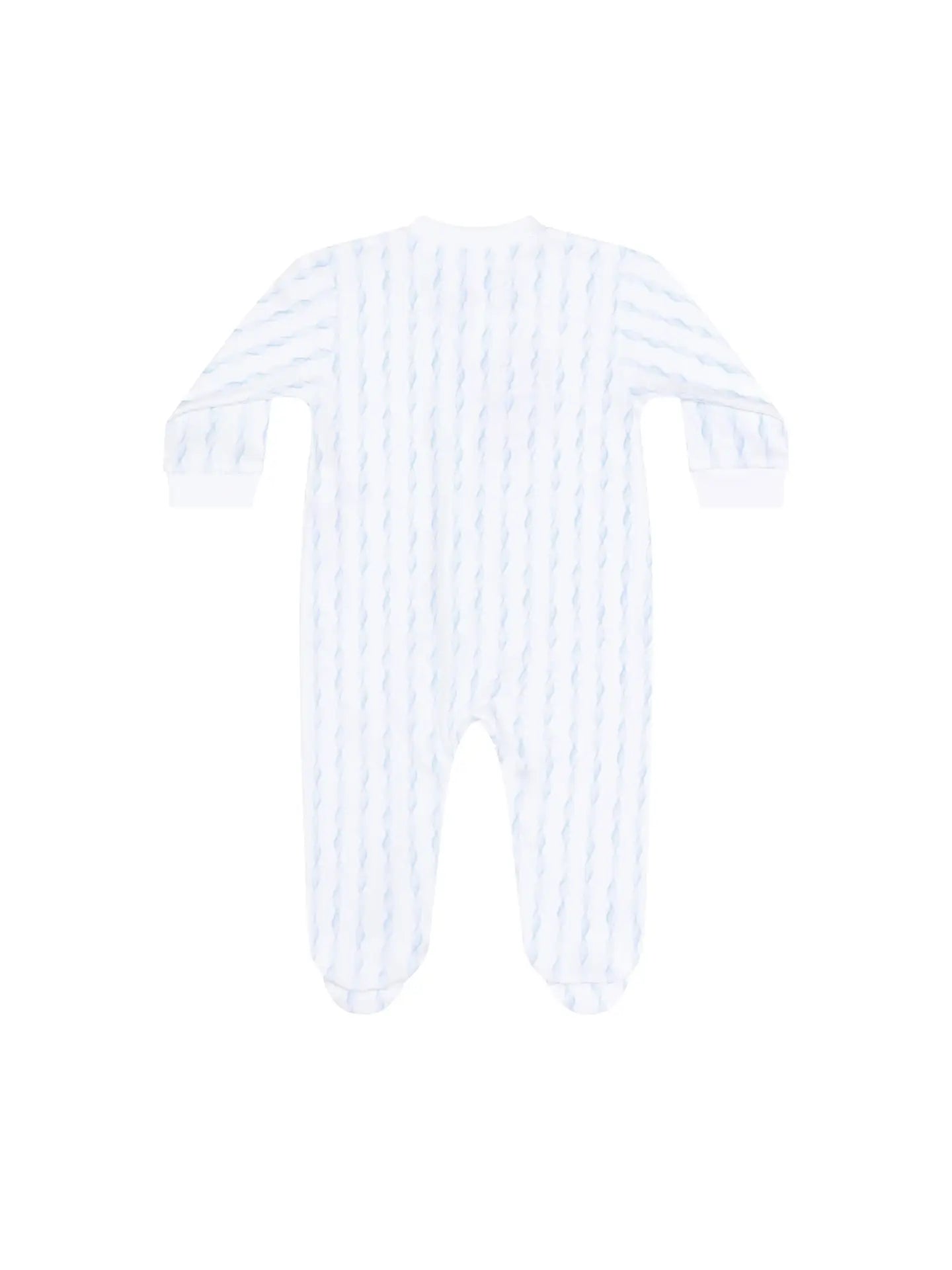 Nellapima Blue Twirls Zipper Footie