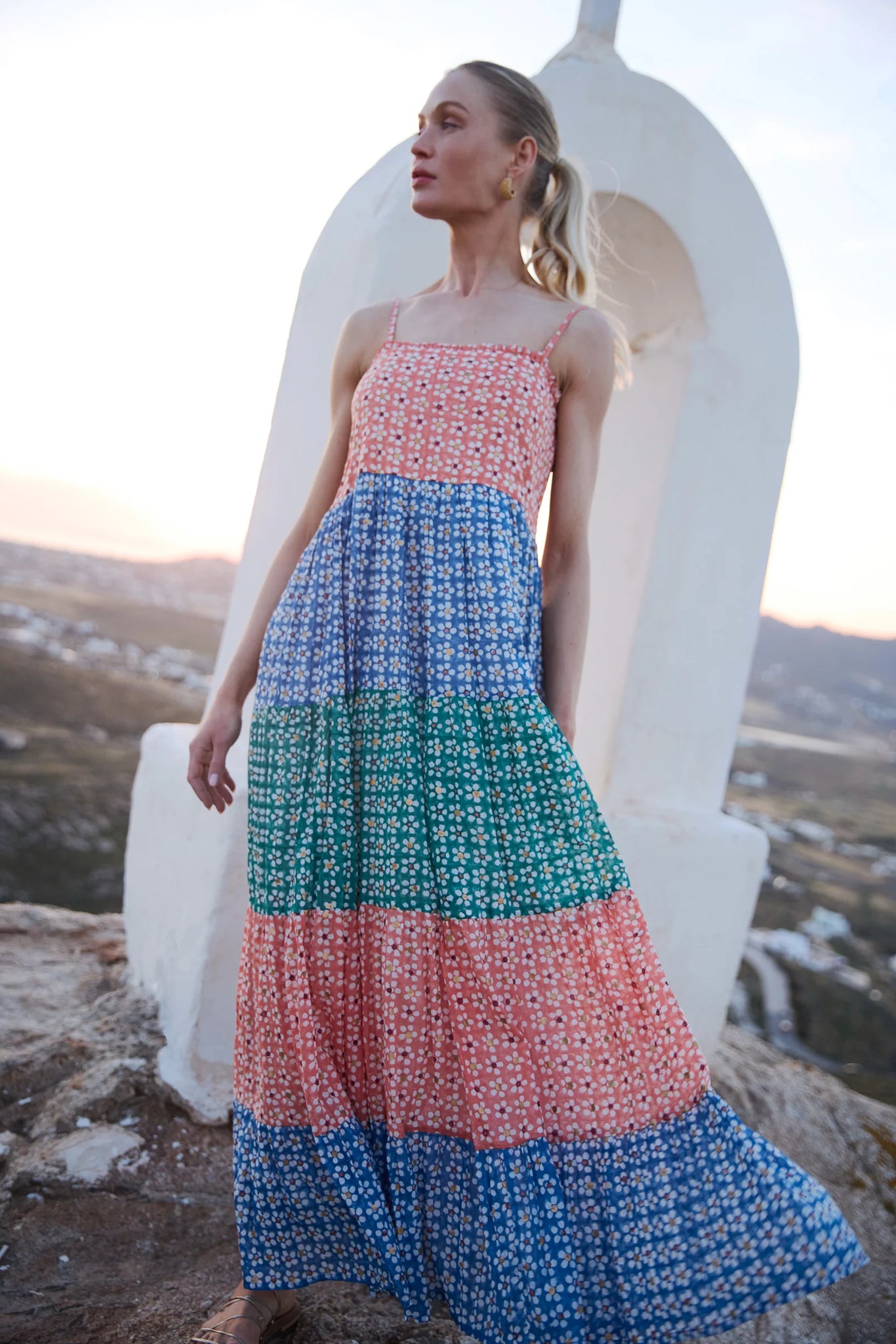 Oliphant Smocked Back Maxi Dress