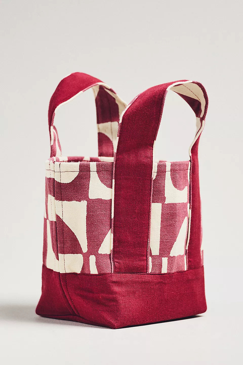 SZ Blockprints Mini Maine Tote - Heart Cookie