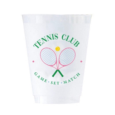 WH Hostess 16 oz. Shatterproof Cups - Tennis Club