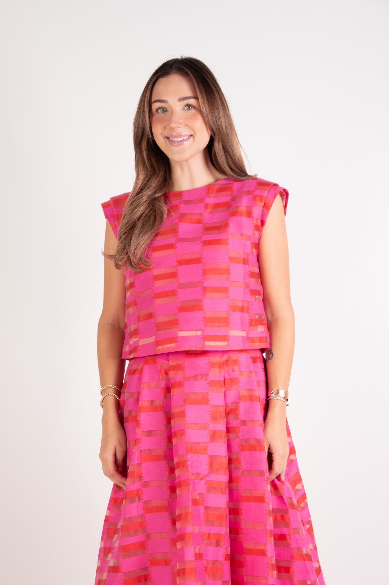Emily McCarthy Hatti Tank - Sunset Stripe