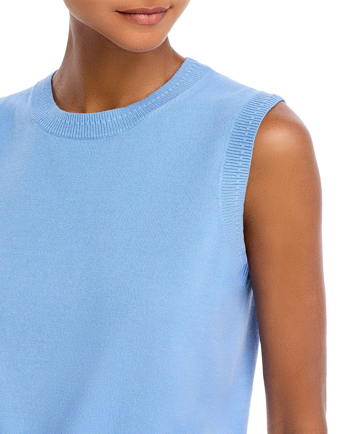 French Connection Cosysoft Sleeveless Sweater Vest - Dusted Blue