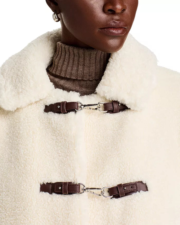 French connection fur trim coat sales