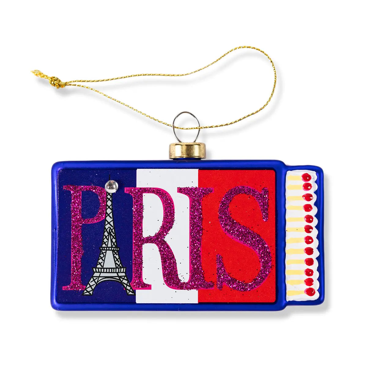 Furbish Studio Matchbook Ornament - Paris