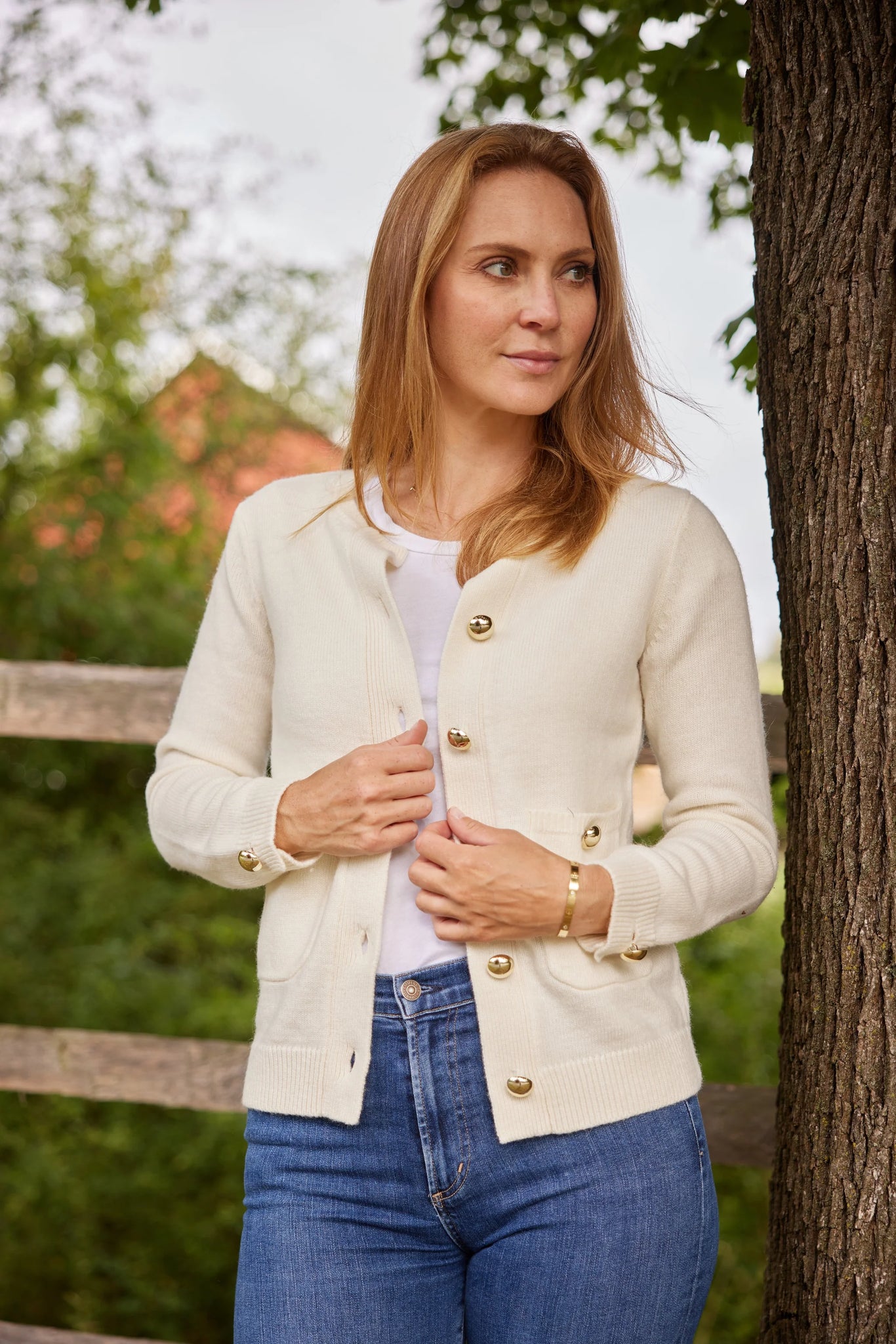 Sail to Sable Classic Pocket Cardigan - Ivory