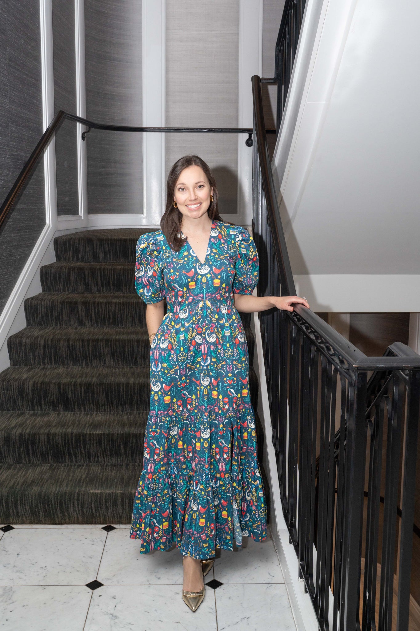 Sheridan French Margot Dress - Twelve Days Navy