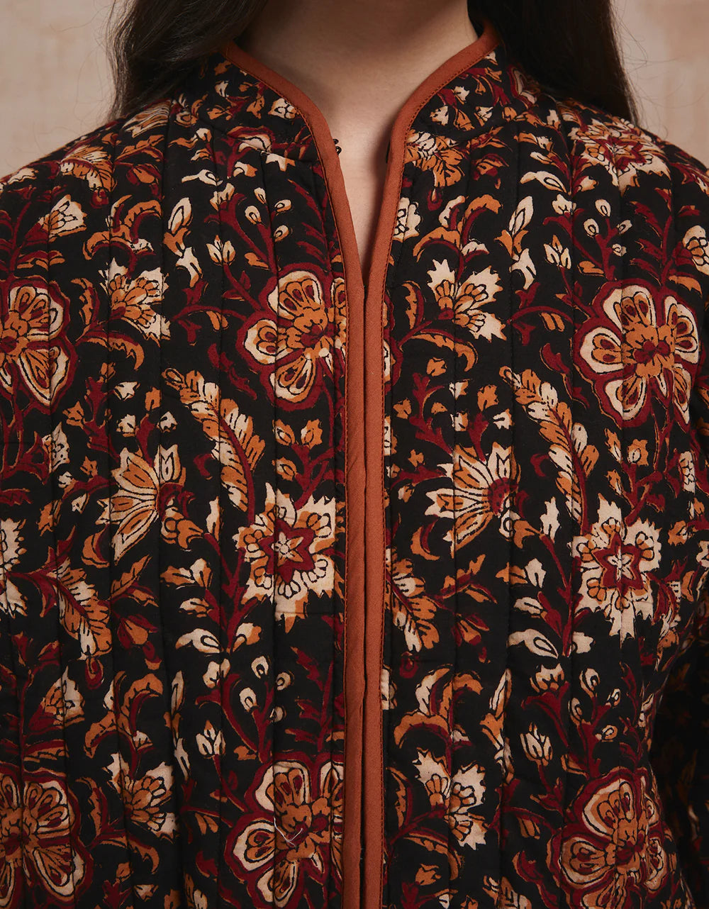 Pink City Prints Penny Jacket - Tan Jaal