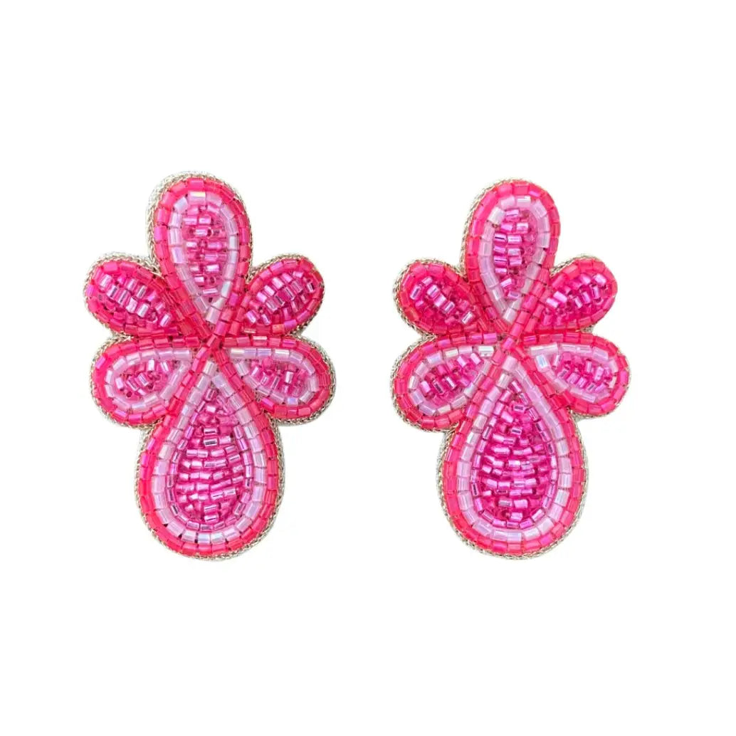 Beth Ladd Collections Mercer Earrings - Metallic Pink