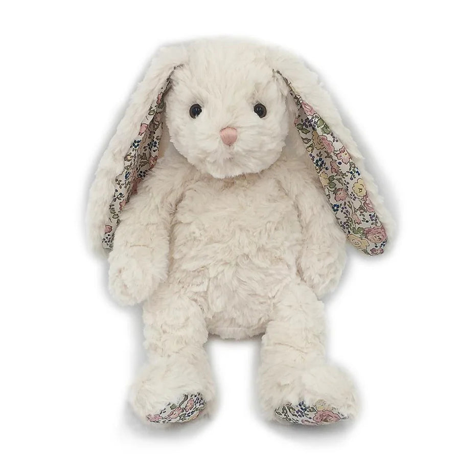 Mon Ami Faith Bunny Plush Toy - Cream Floral