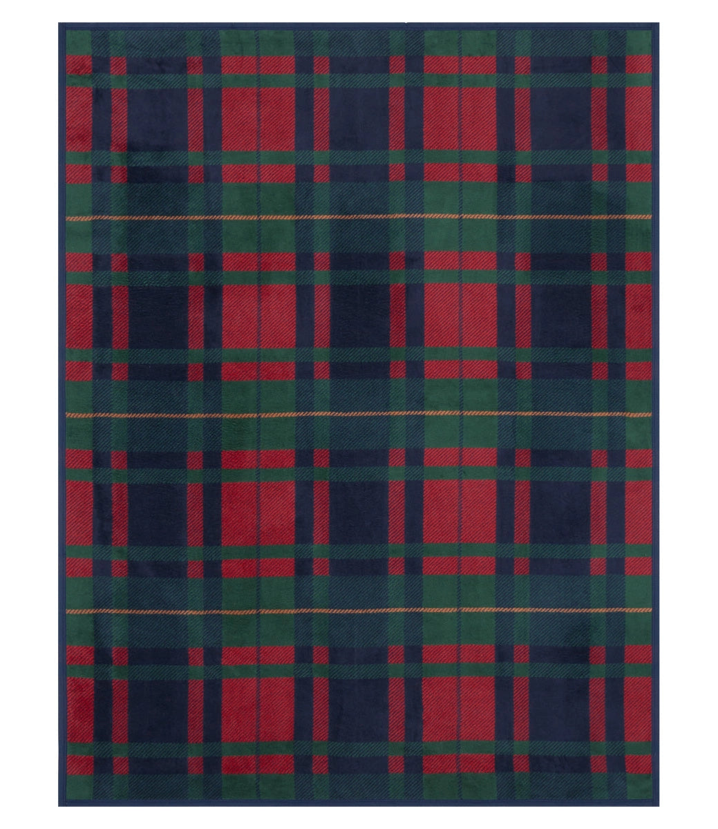 ChappyWrap Sebago Tartan Navy Blanket - Original Size