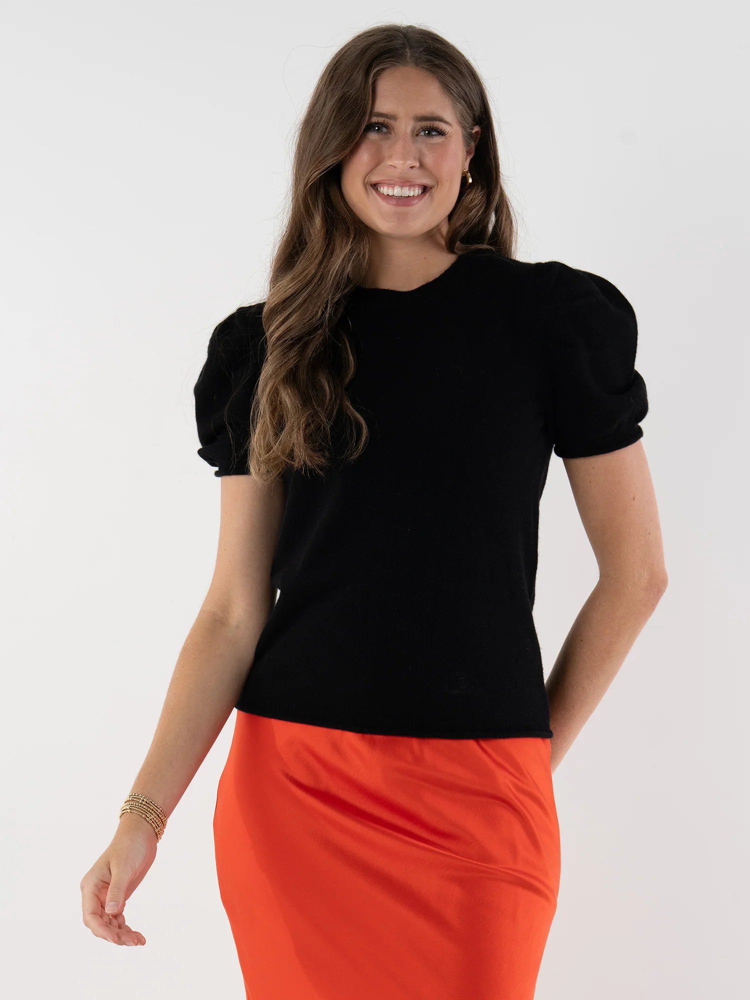 Emily McCarthy Crewneck Tee -Tap Shoe Cashmere