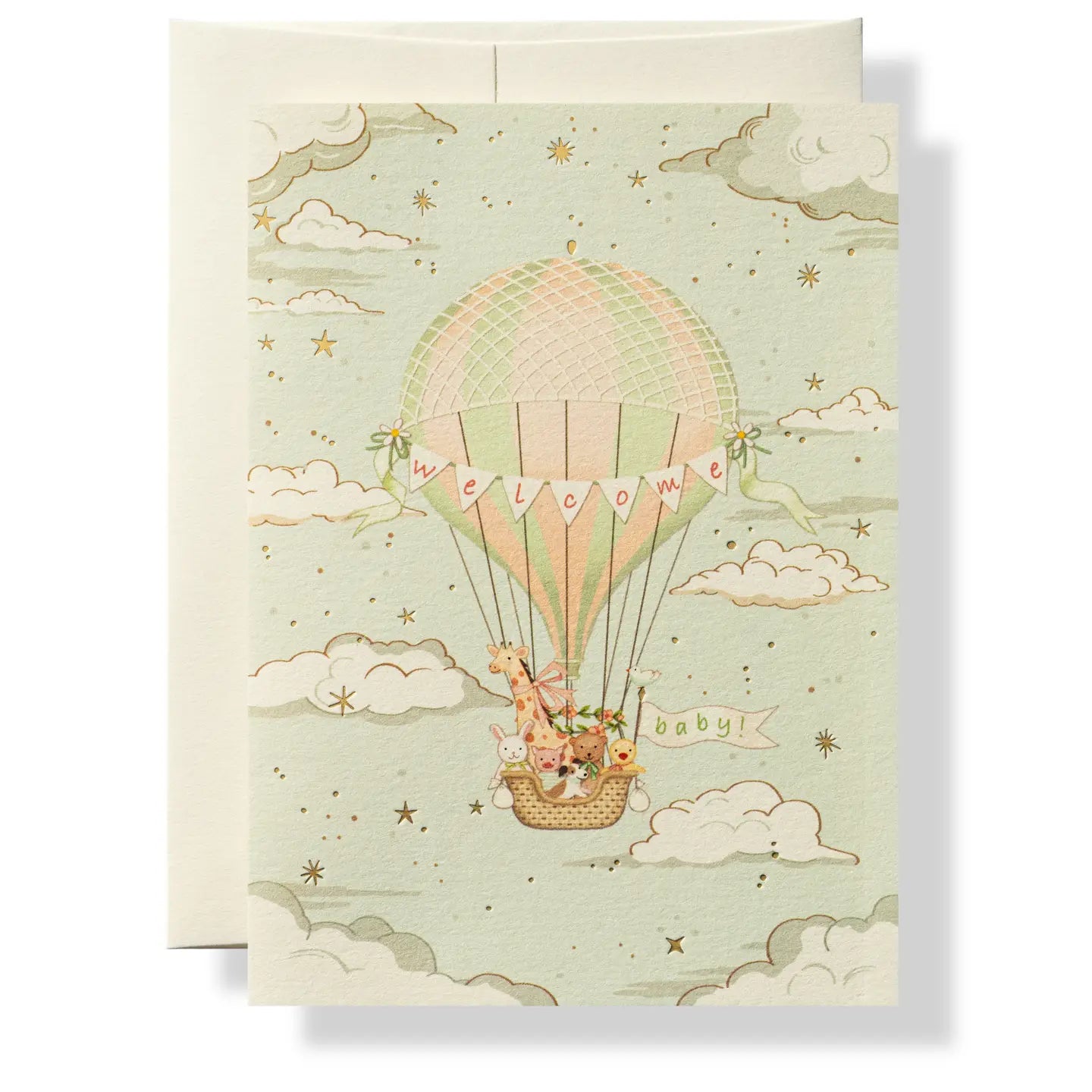 Karen Adams Welcome Baby Greeting Card