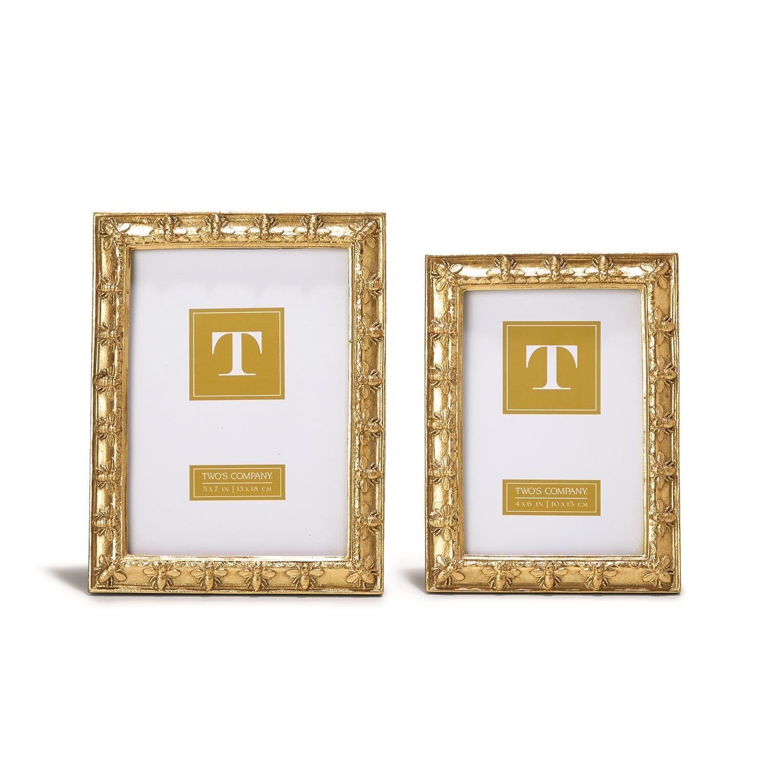 Two's Company Photo Frame - Golden Bee