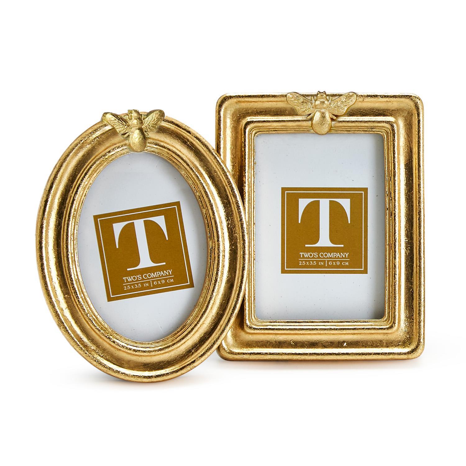 Twos Company Miniature Photo Frame - Golden Bee