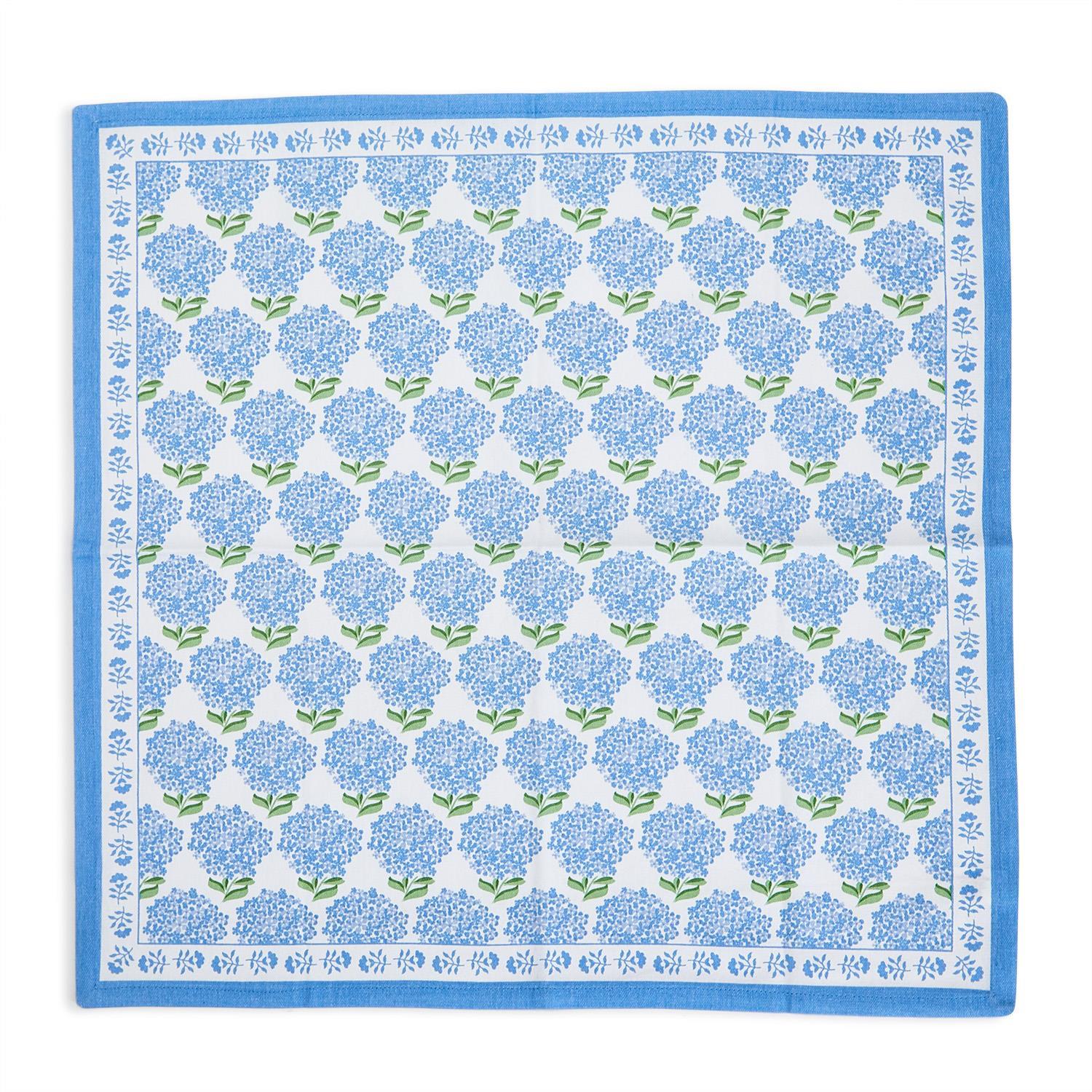 Twos Company Hydrangea Cotton Napkins