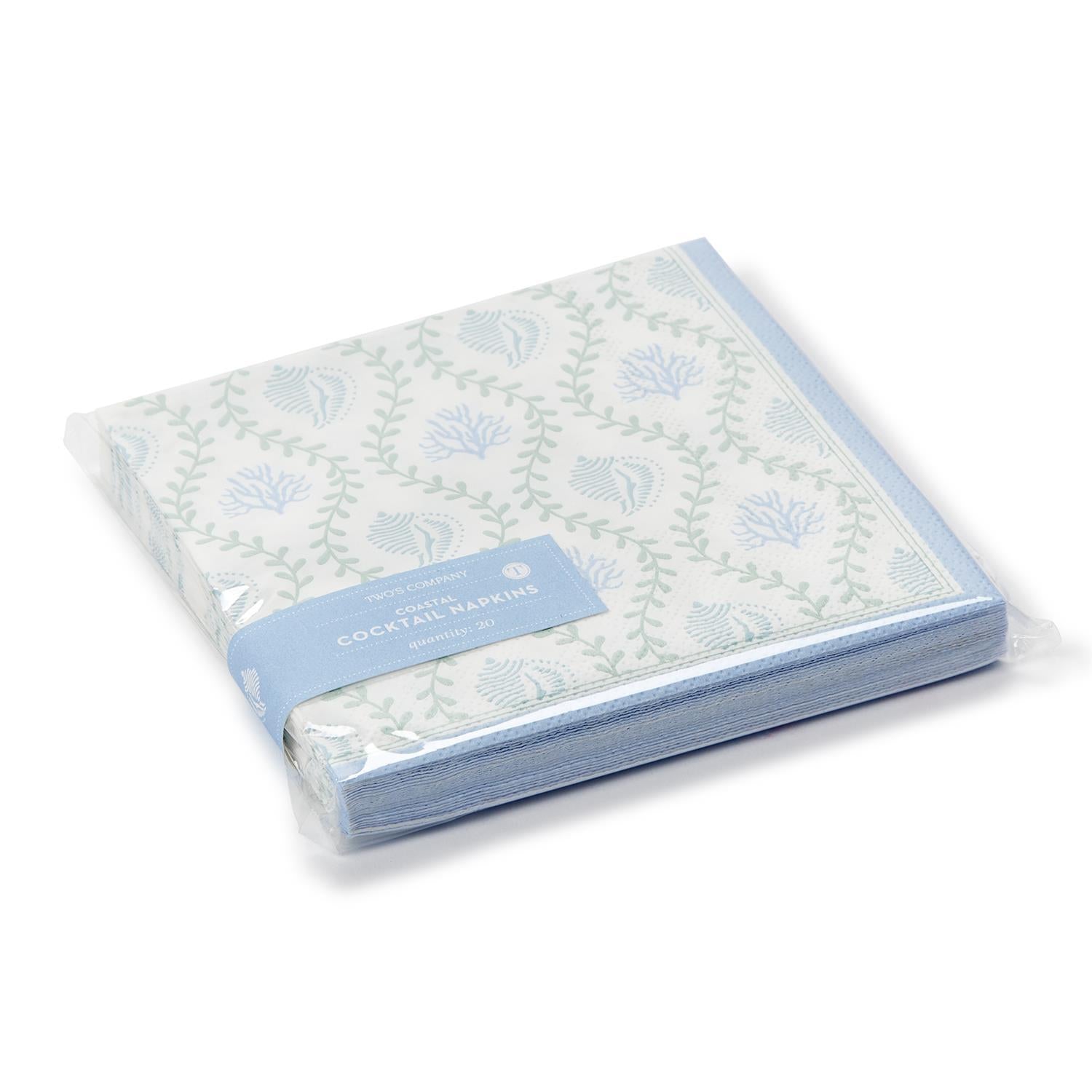 Two's Company Coastal Cocktail Napkins