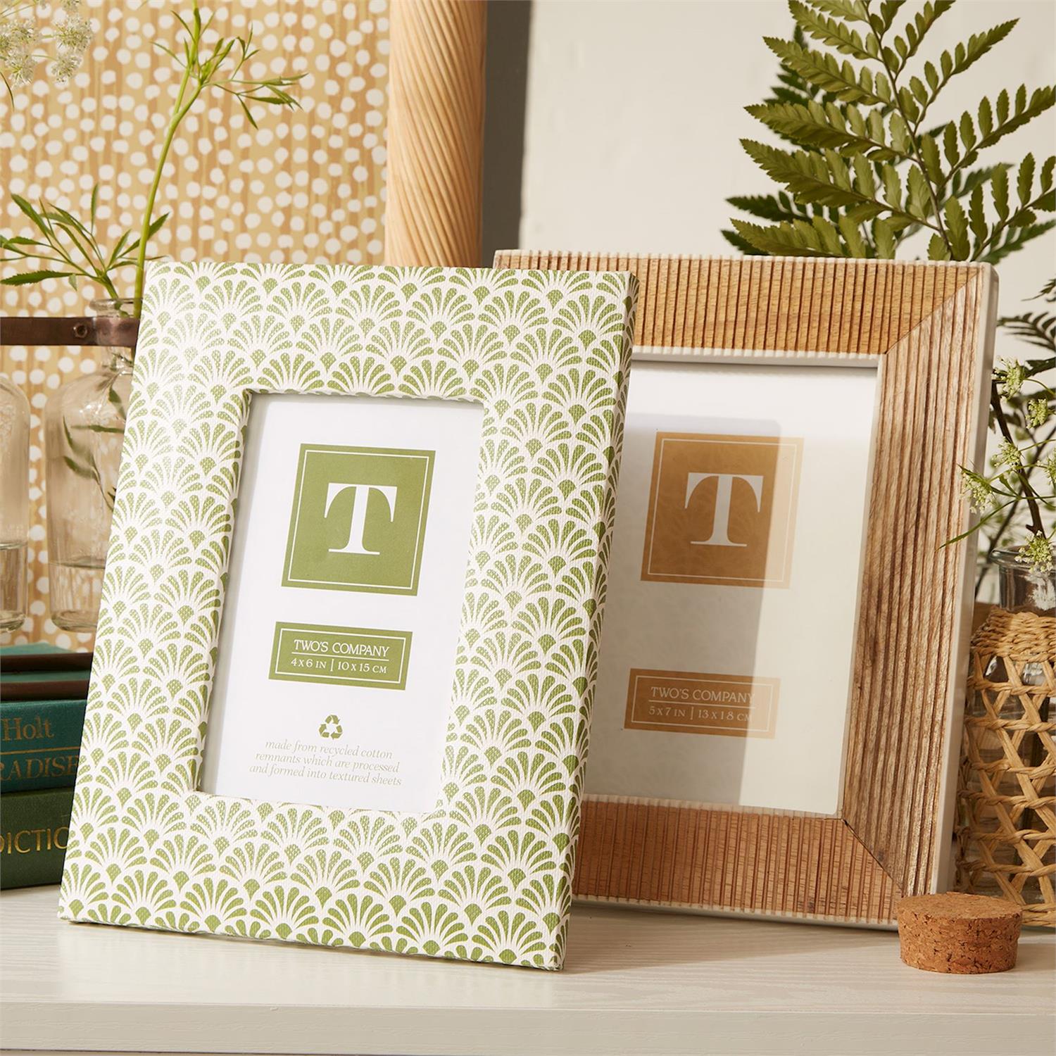 Two's Company Fan Fern Photo Frame