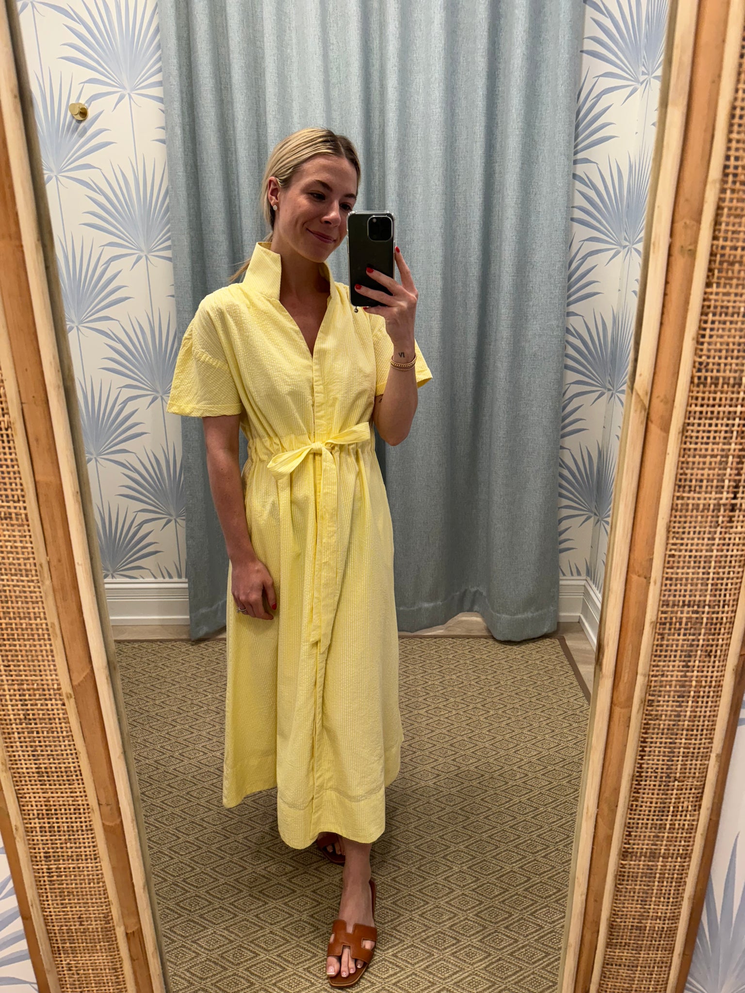 Holly Shae Bria Dress - Yellow Seersucker