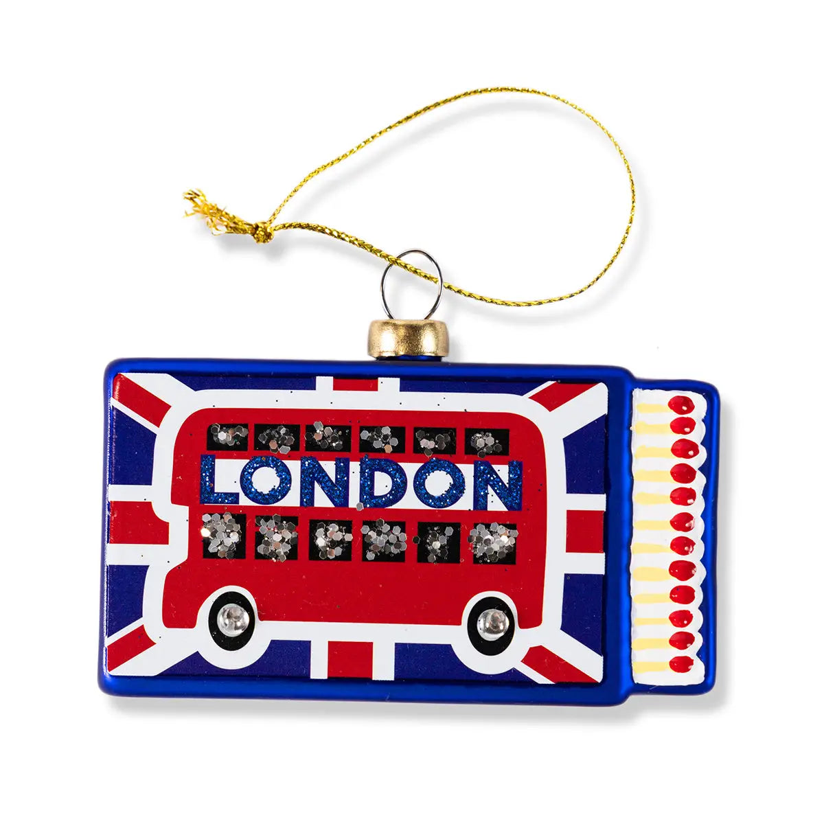 Furbish Studio Matchbook Ornament - London