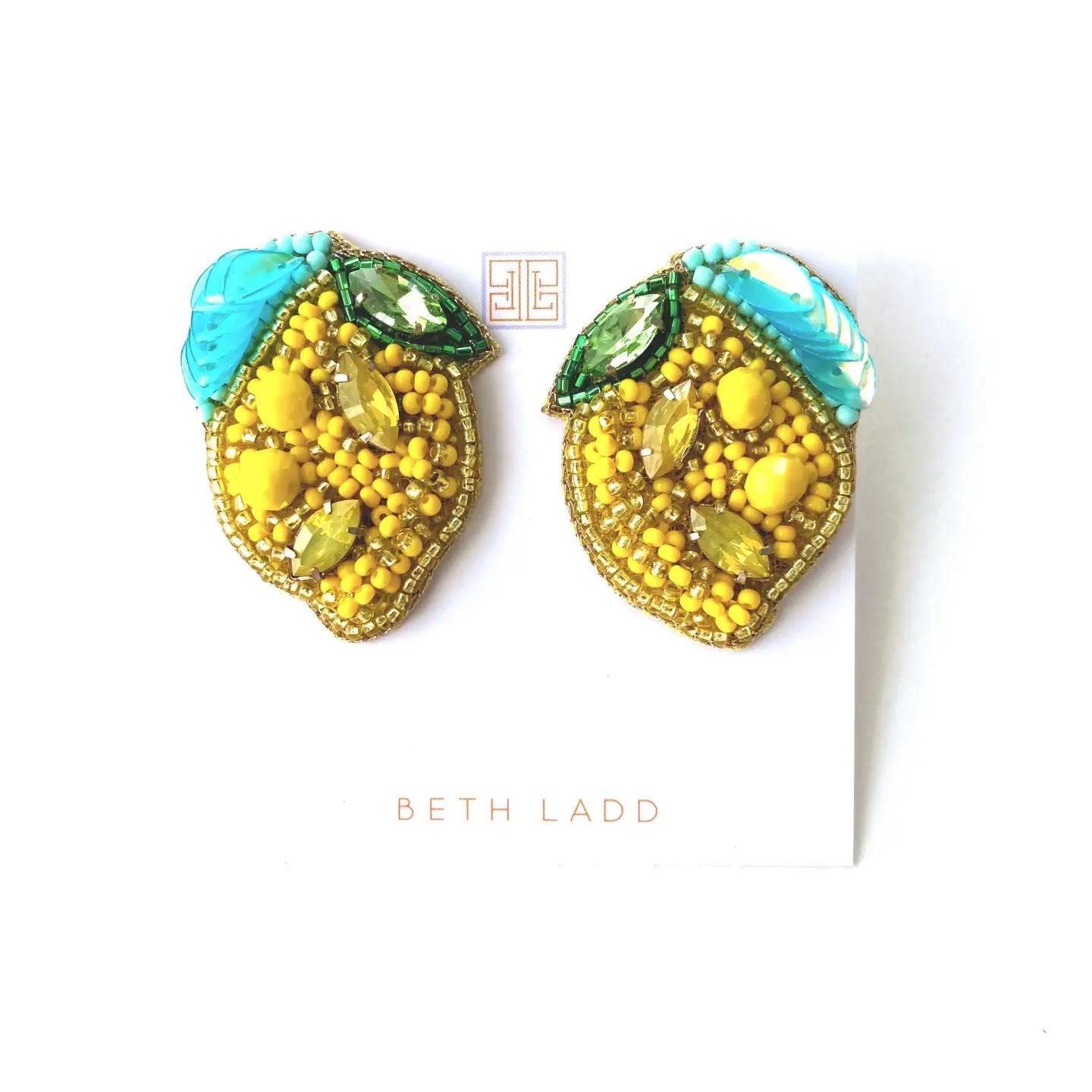 Beth Ladd Collections Lemon Stud Earrings