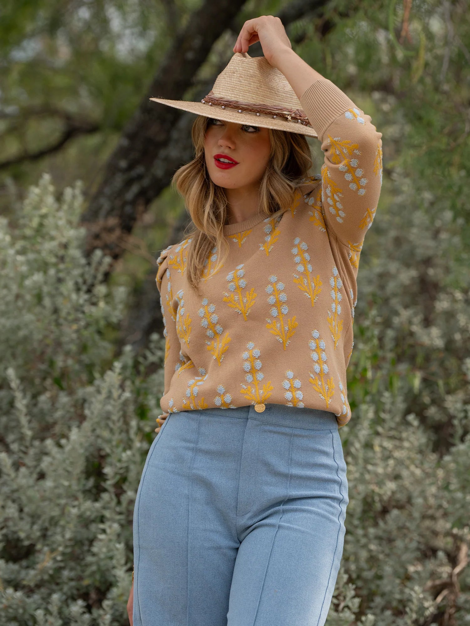 Emily McCarthy Julia Sweater - Bluebonnet