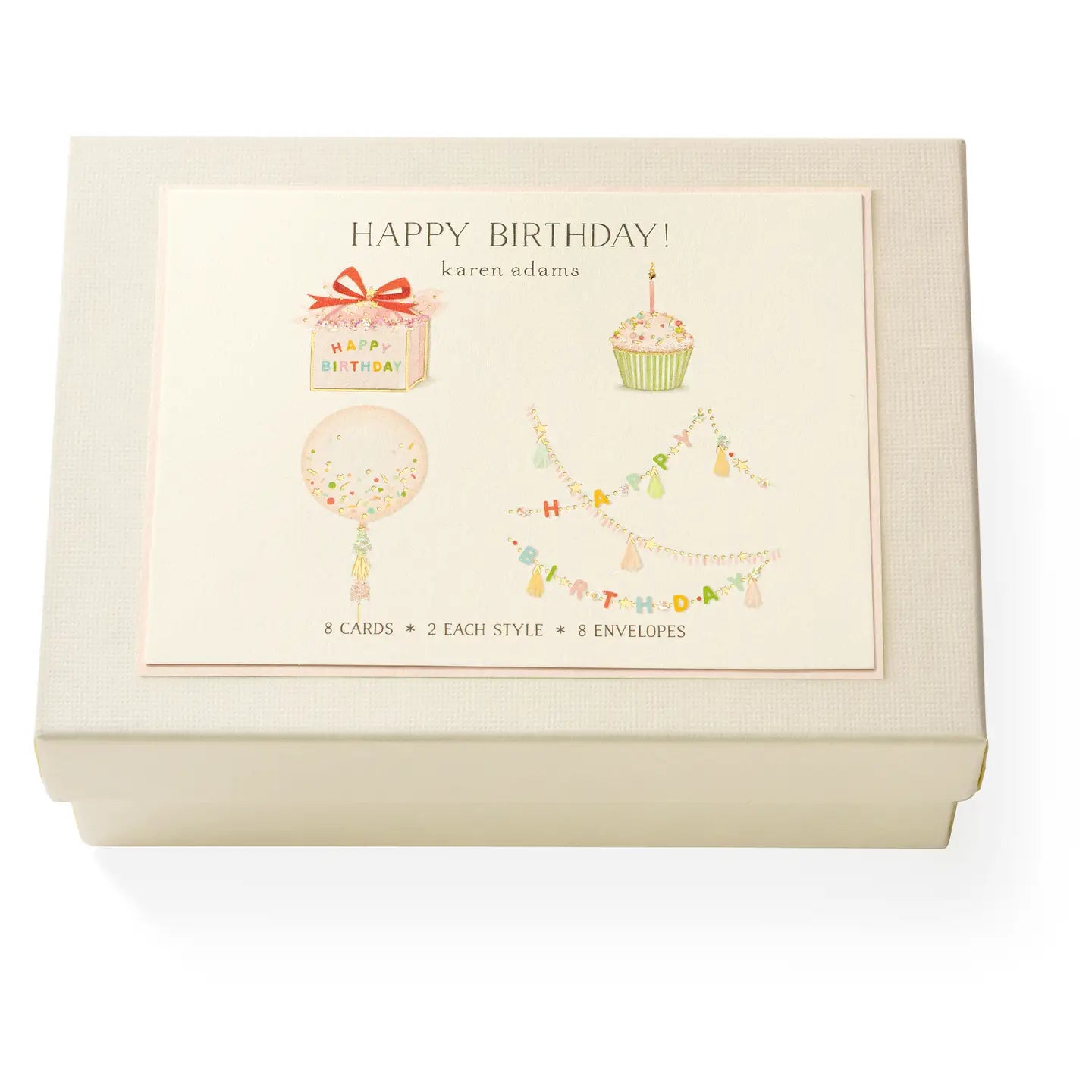Karen Adams Happy Birthday Note Card Box