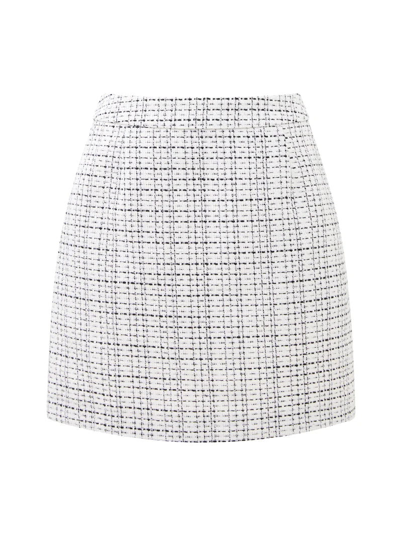 French Connection Effie Boucle Skirt Classic Cream