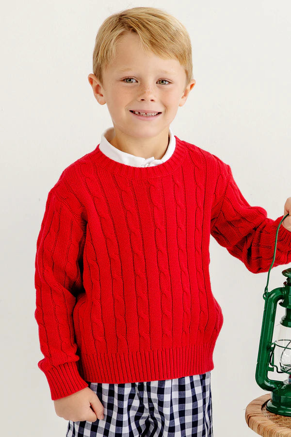 The Beaufort Bonnet Company Crawford Crewneck - Richmond Red