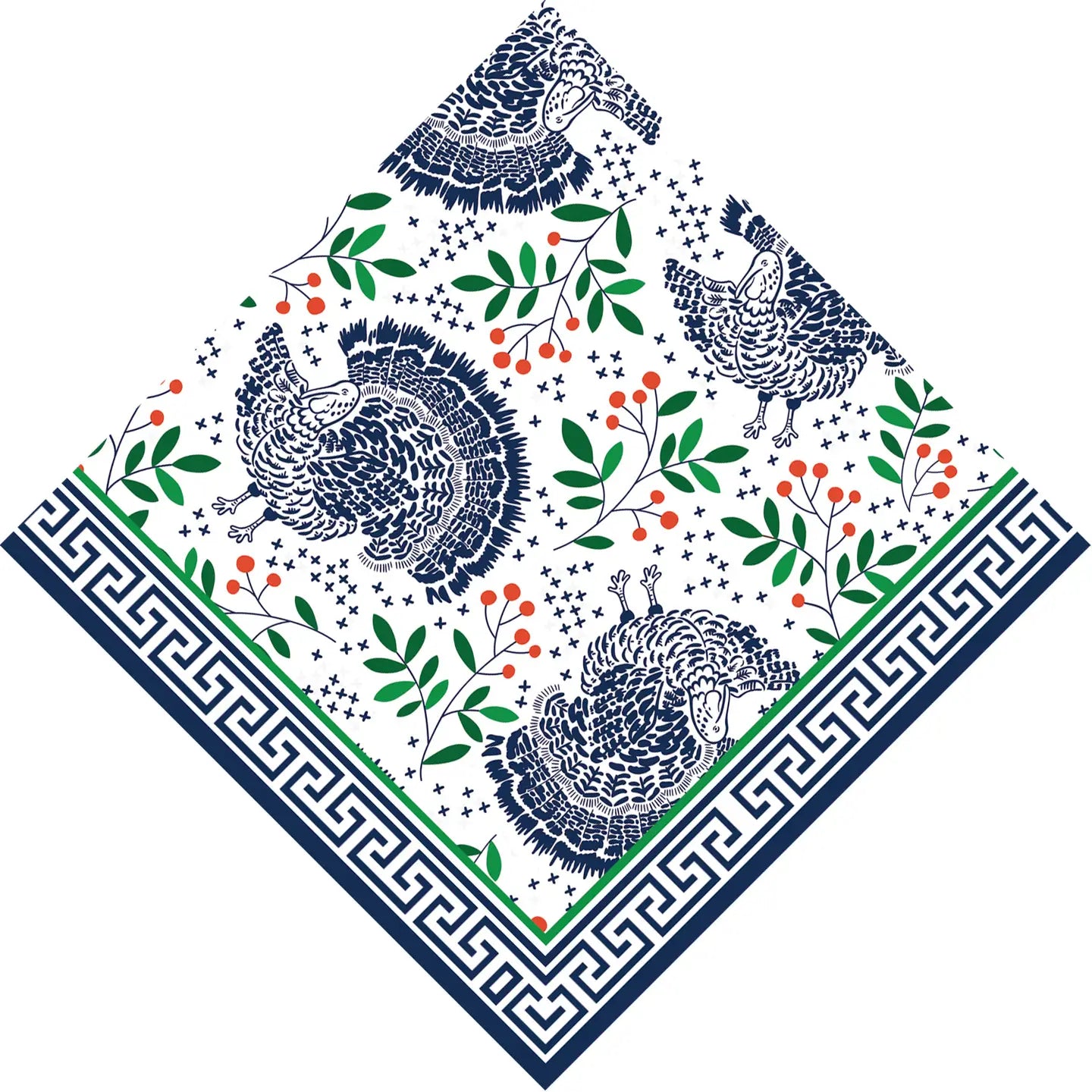 WH Hostess Paper Cocktail Napkins - Turkey Toile