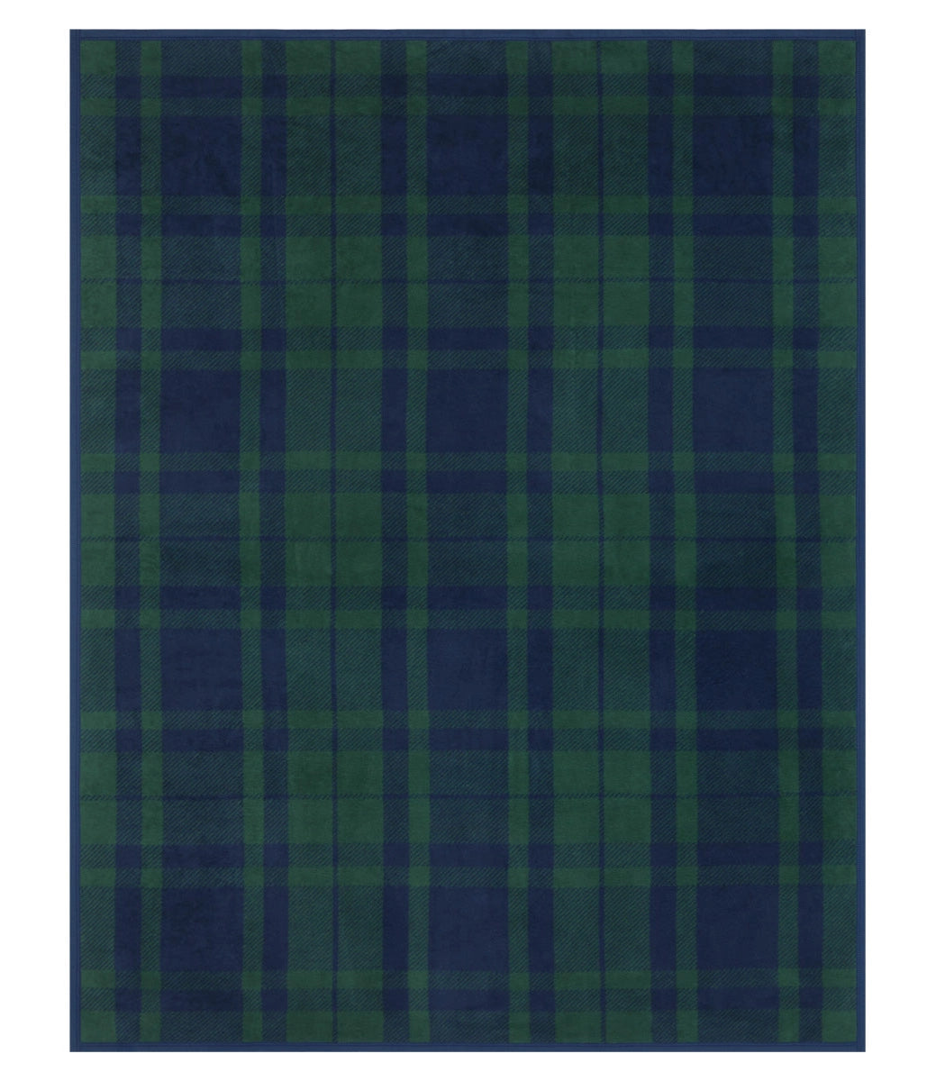 ChappyWrap Cabin Plaid Evergreen Blanket - Original Size