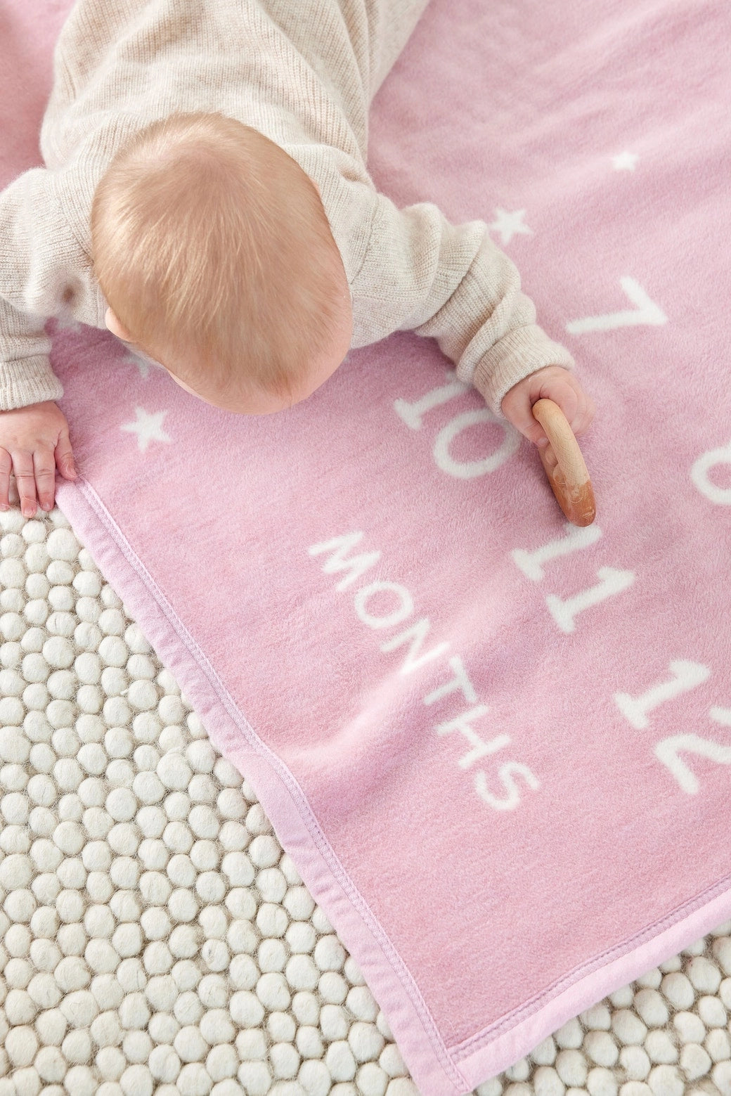ChappyWrap Milestone Mini Blush Blanket