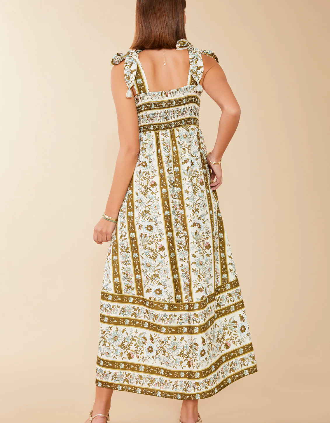 Spartina Saylor Midi Dress - Mystic Moss Flower