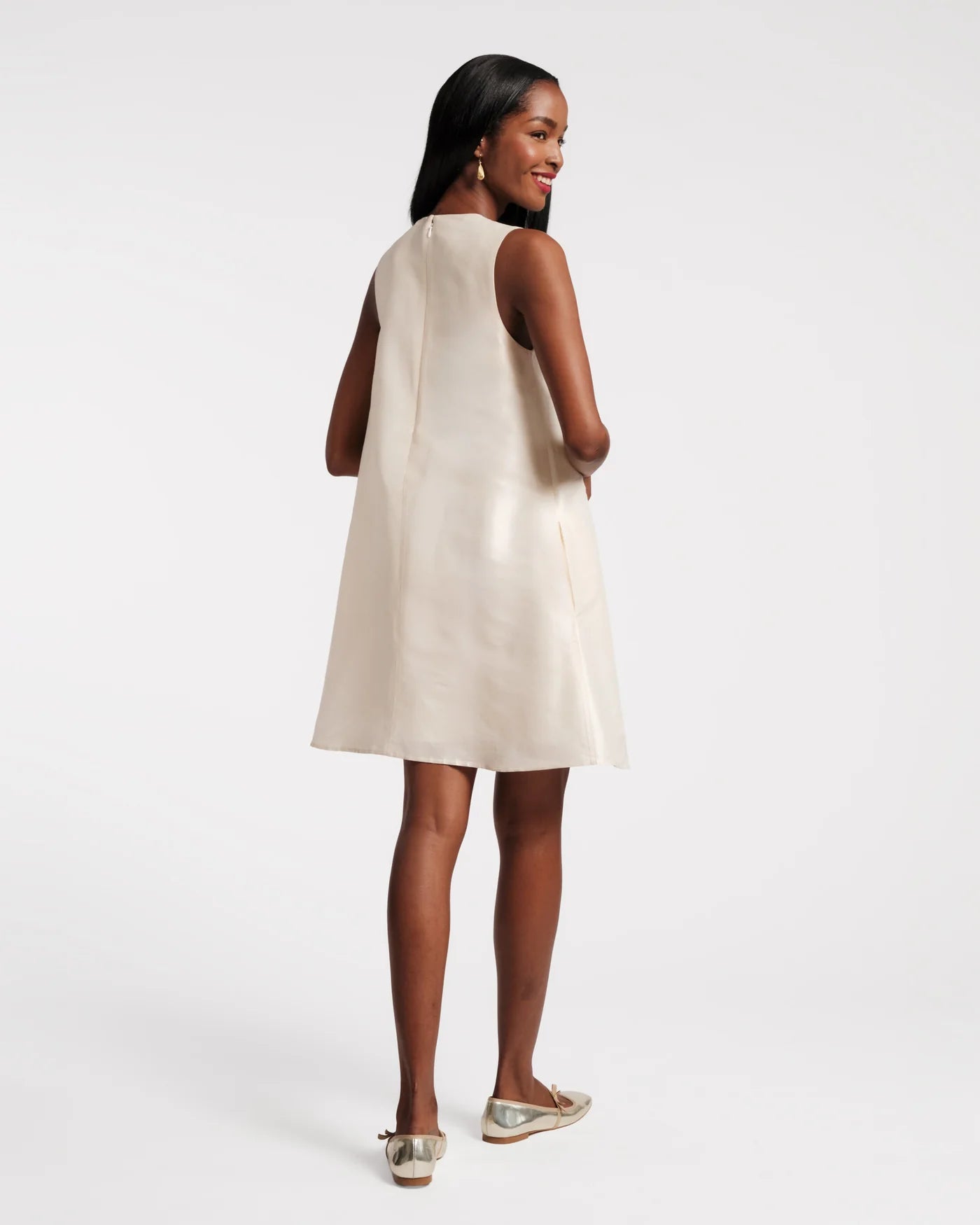 Frances Valentine Alice Shift Dress - Oyster