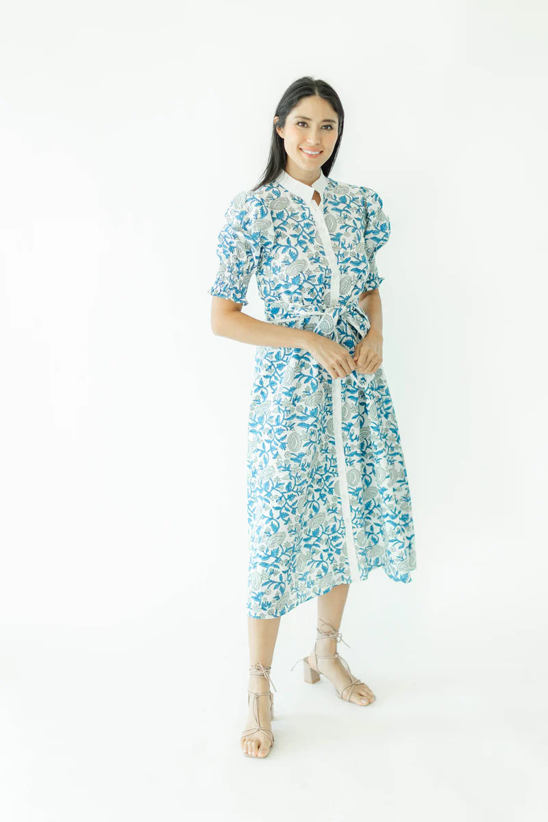Victoria Dunn Kiawah Maxi Dress - French Blue