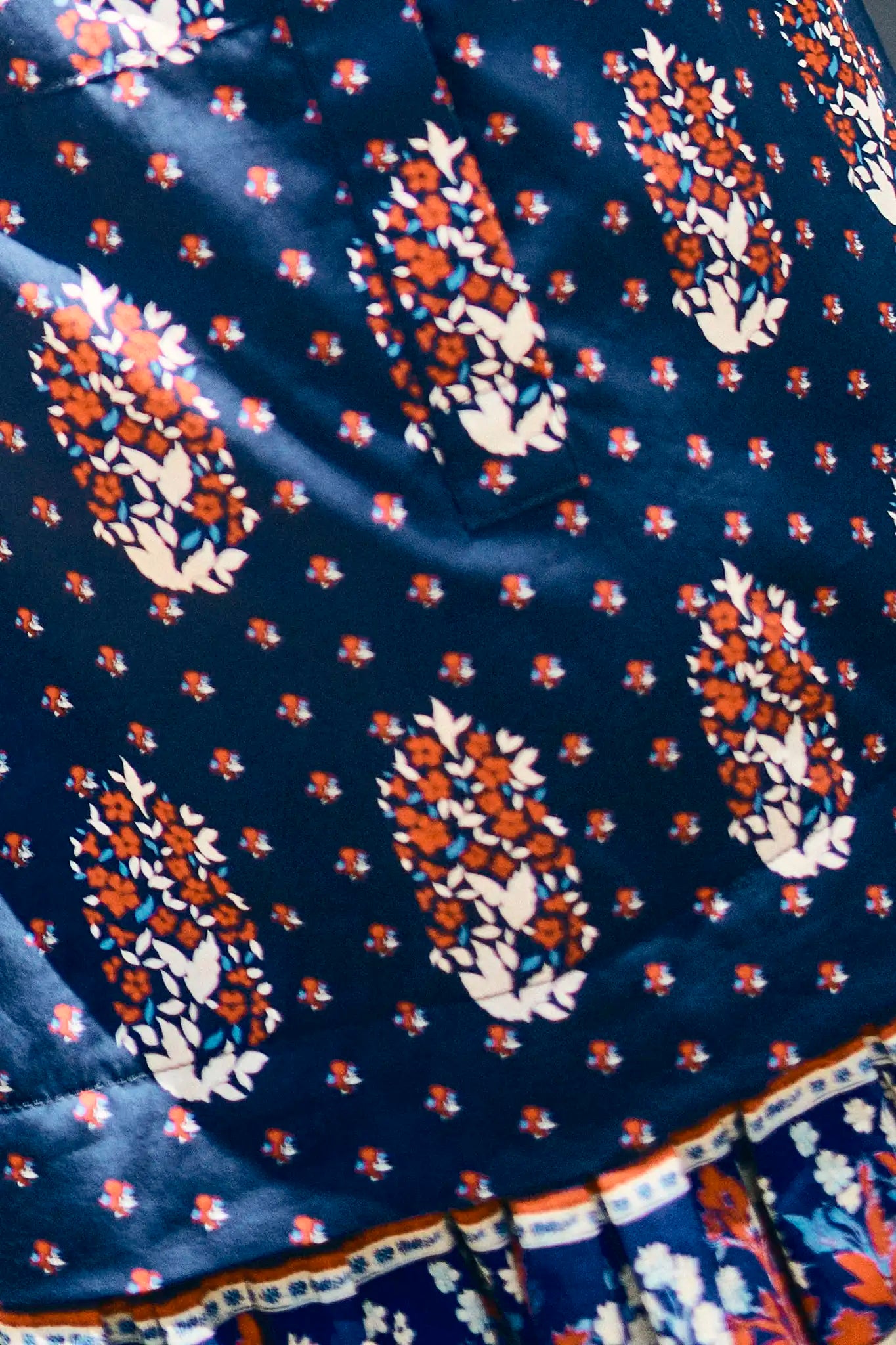 Hunter Bell Addison Dress - Fall Floral Navy