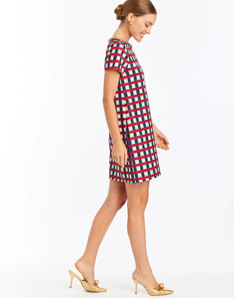 Mestiza Ainslee Mini Dress - Midnight Gingham