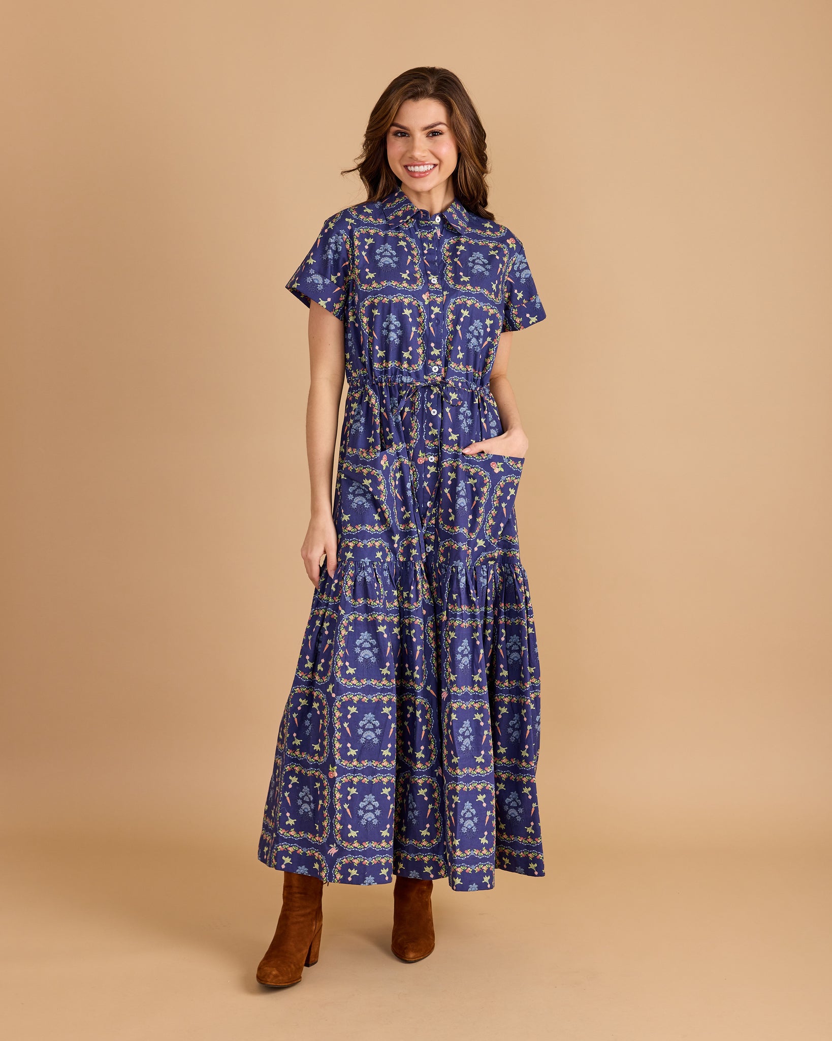 Double A Lucie Dress - Harvest Patch